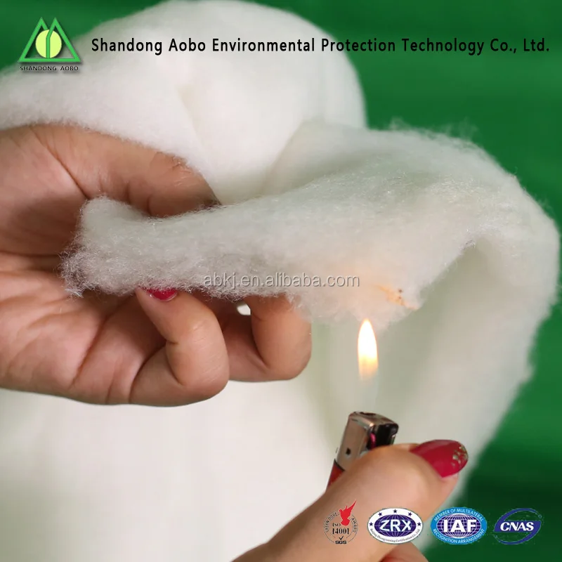 Bedding filling material flame retardant polyester wadding /felt thermal bond batting