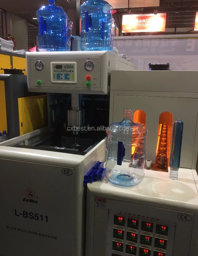 one Cavity Semi-Automatic Blowing Mould Machine for 10L 12L 15L 20L water bottle PET Preform blowing