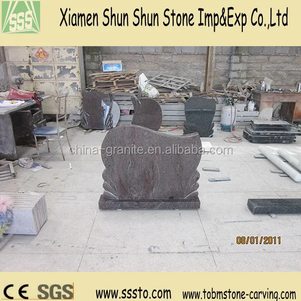 Aurora Granite Headstone for Hungary Market