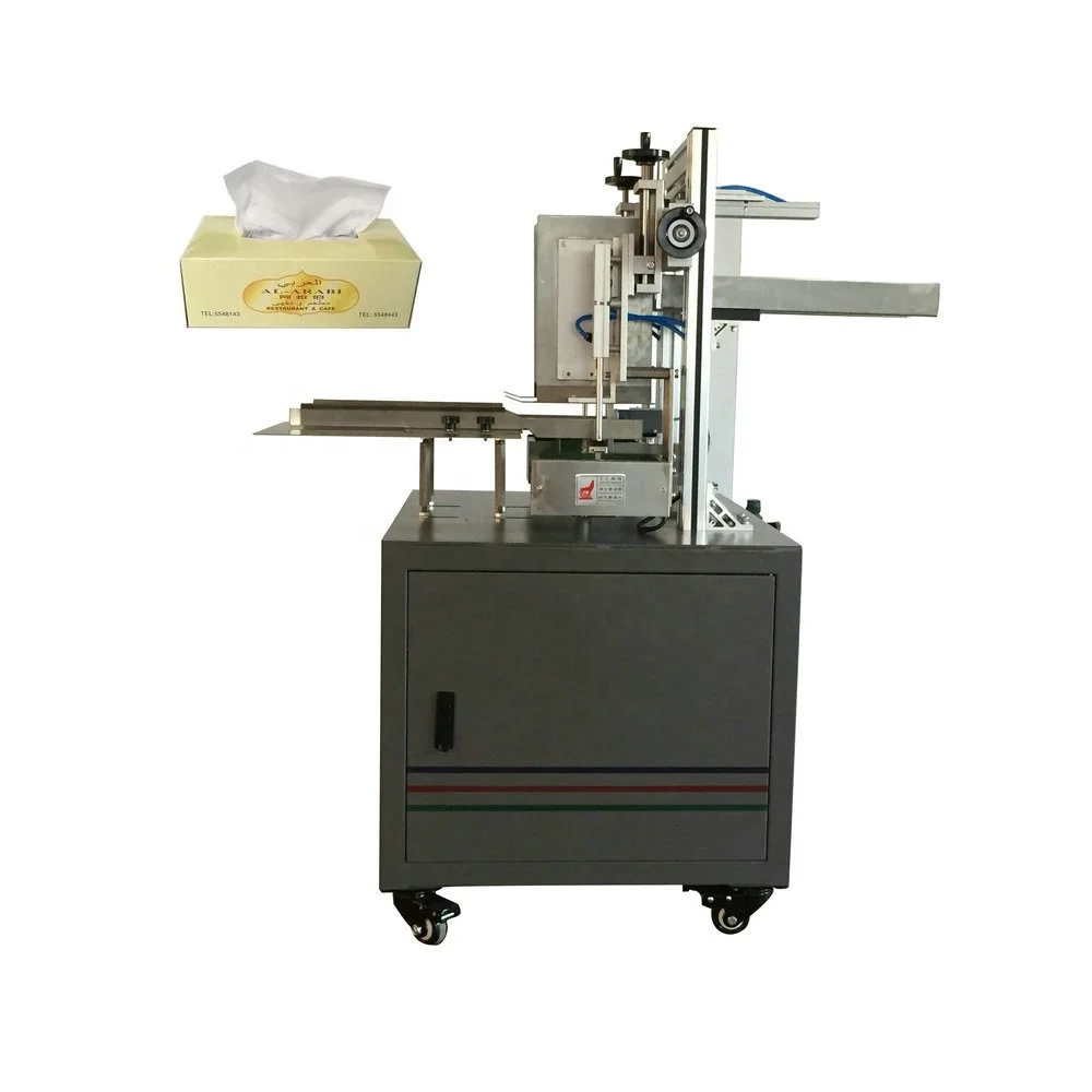 
New design facial tissue carton box packing machine price 