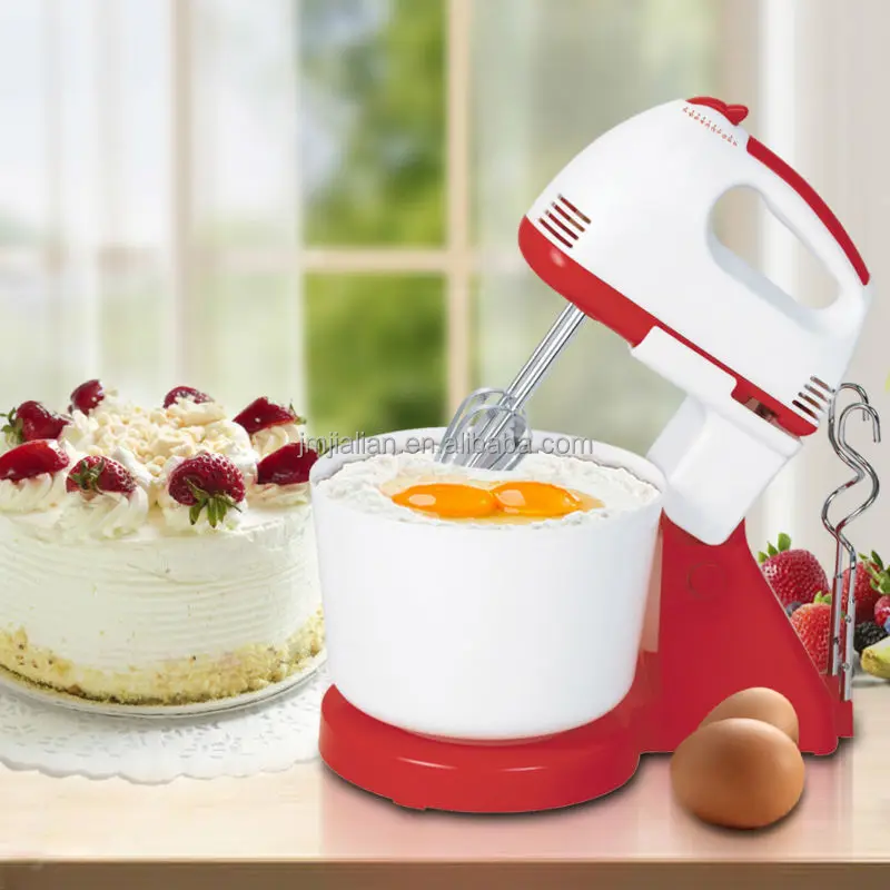 High Quality 7 Speeds Food Grade Mixer Cream Egg Whisk Blender Hand Mixer with Bowl