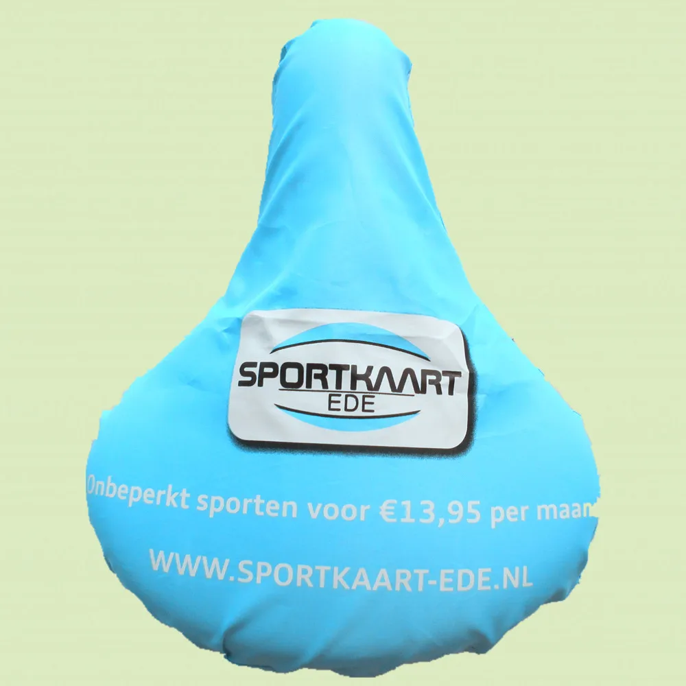 Custom print logo  waterproof pvc eva nylon bicycle saddle cover cheap bike seat cover for Promotion