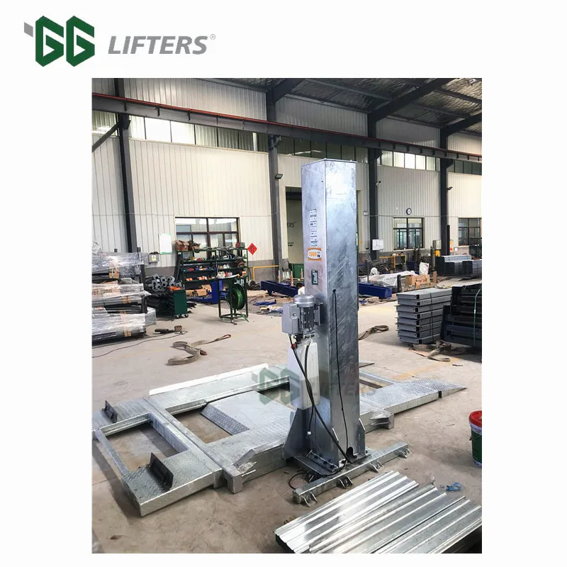 Qingdao 2T single slide column car parking lift