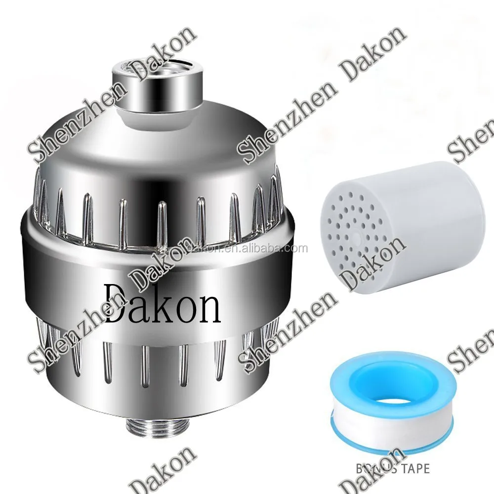 2024 best Bright OEM 3 Stage Chromed Shower Water Filter With KDF Cartridge