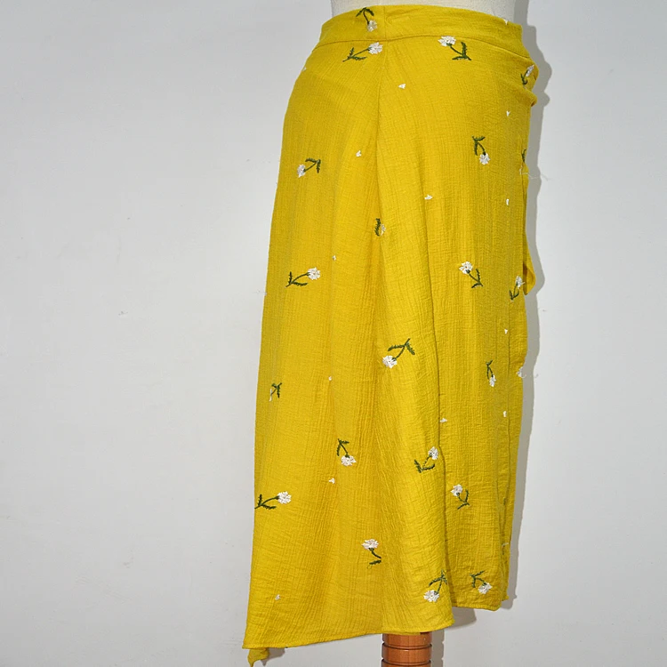 
cheap Indian traditional Long embroidered skirt with belt 