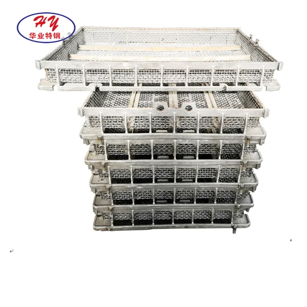 Customized heat treatment  investment cast tray in continuous galvanizing line