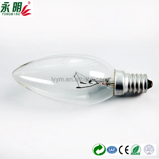 
220V 25W E27 incandescent clear frosted bulb 