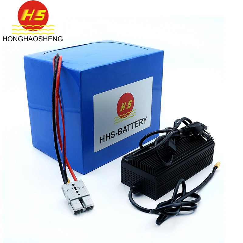 72V lithium ion battery pack for AGV/tricycle/car/ buggy good stability with bms li-ion 72v 100ah battery pack