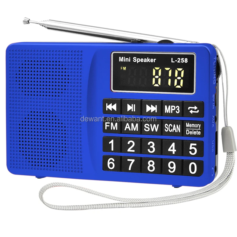 
2017 new style multimedia portable radio FM/SW/AM radio speaker USB TF card music player speaker amplifier dj speaker box 