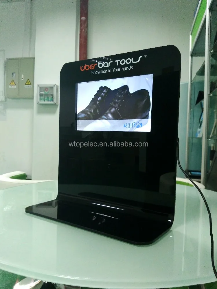 Pop acrylic display with LCD screen