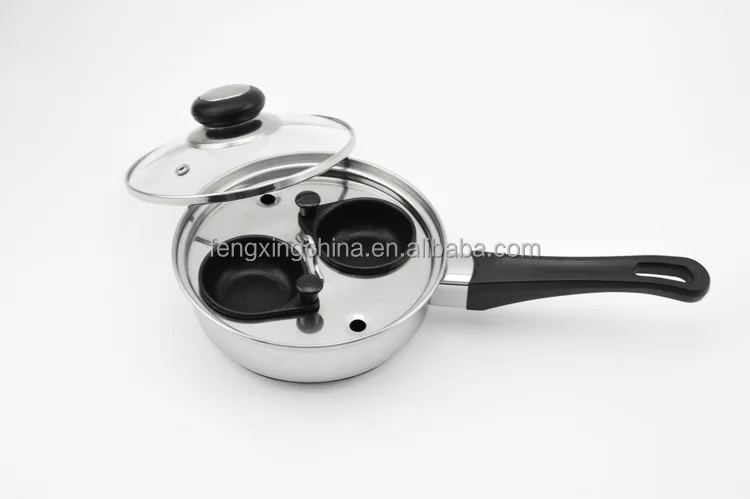 Индукционный яйцеварник из нержавеющей стали с 2 чашками