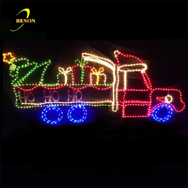 2D Santa Claus Motif Christmas Street Light