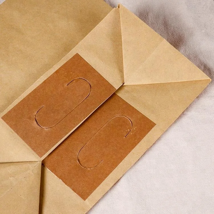 Custom printing fast food takeaway kraft paper bags