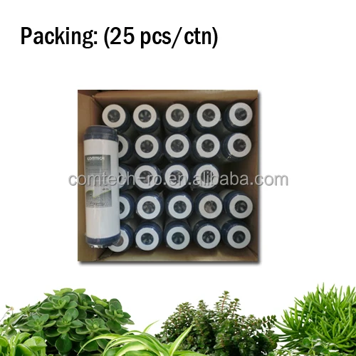 Карбоновый фильтр UDF с кокосовой оболочкой 10 дюймов/картридж для фильтрации воды