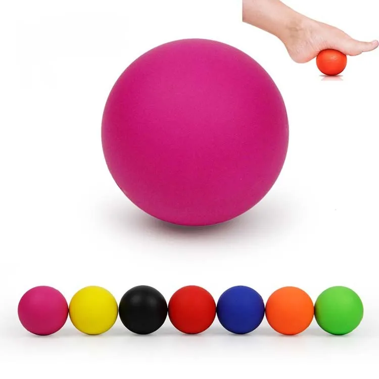 Wholesale Colorful Silicone Custom Logo Printing Lacrosse Massage Ball For Rehab Therapy,