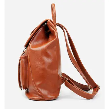 Women Girls  PU Leather Backpack Sports Satchel Backpack