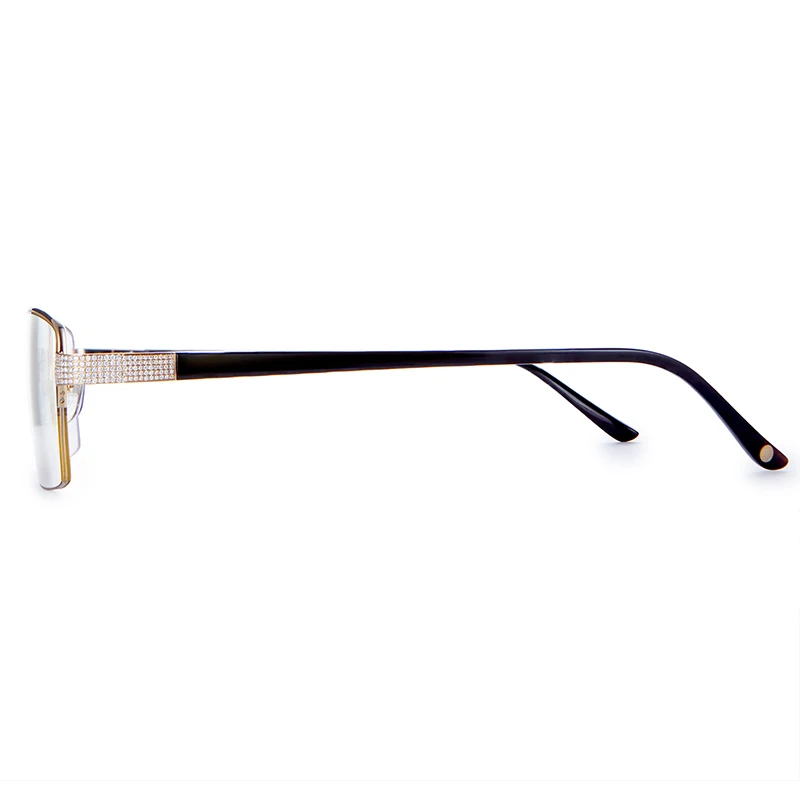 
Buffalo Horn Frame 18K Gold Diamond Eyeglasses Buffalo horn glasses Diamond glasses 