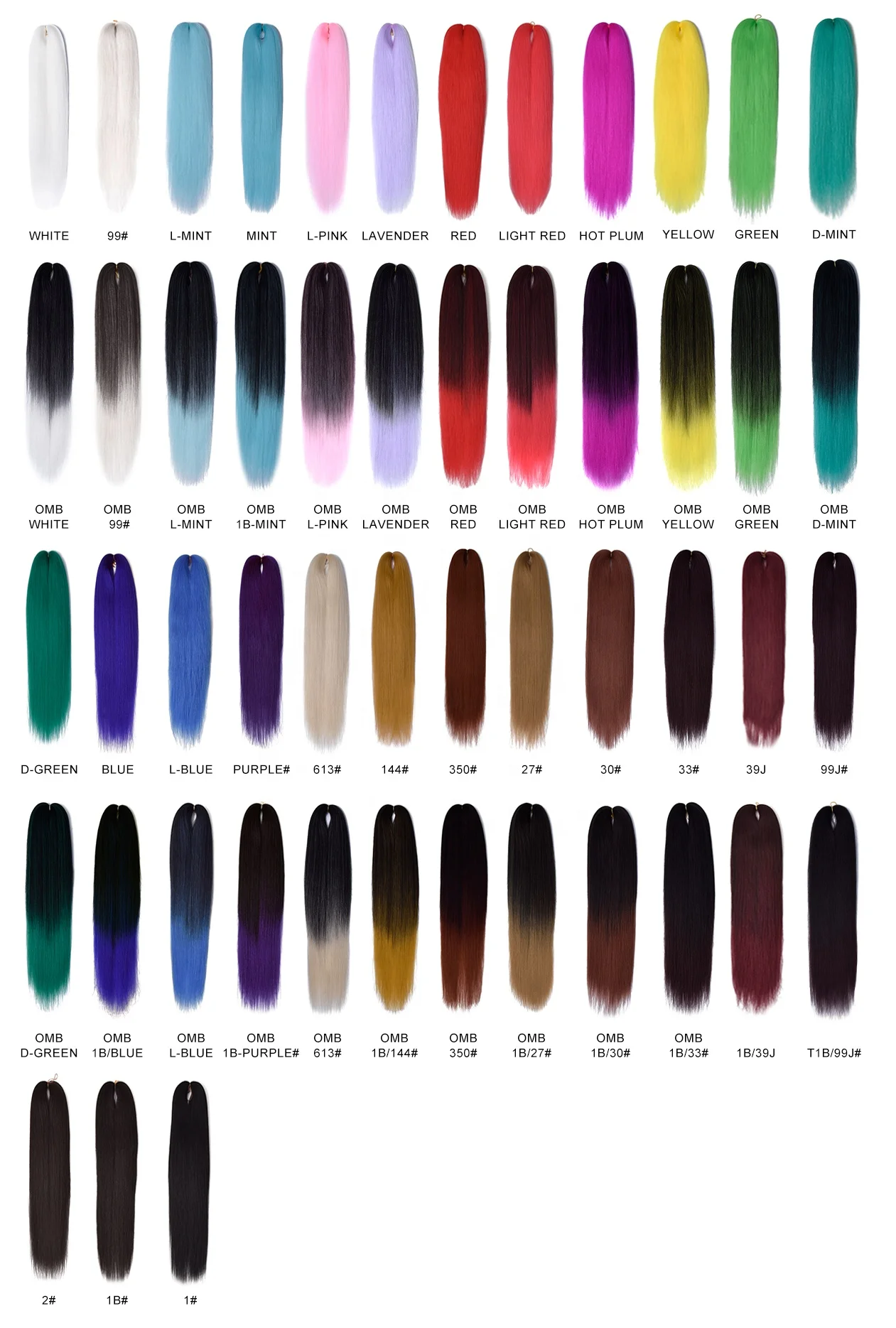 100g-165g synthetic ombre jumbo hair braid synthetic jumbo hair braid