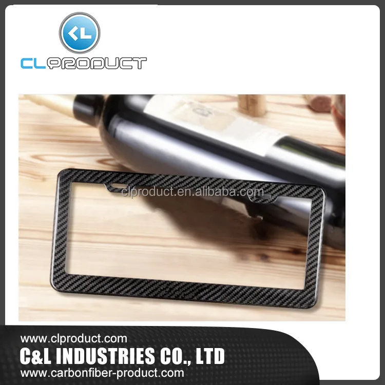 Free shipping OEM Best Price Carbon Fiber License Plate Frames