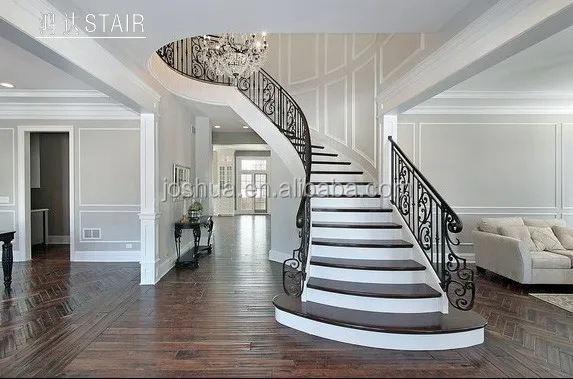 
indoor solid wood staircase designs 