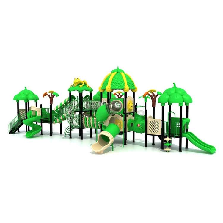 Forest Series Children Outdoor Gym Plastic Gym Playground Equipment for Sale Outdoor Plastic Slide Playground for Kids