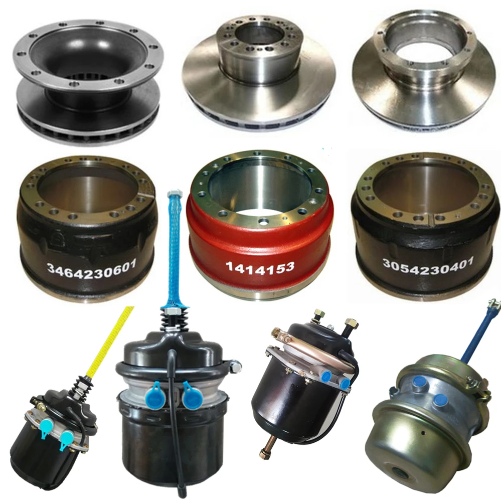spring brake chamber,brake drum,brake disc,caliper for heavy duty truck trailer axles for VOLVO,DAF,IVECO,MAN,BENZ,SCANIA