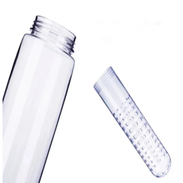 Free Sample Tritan Plastic BPA Free Fruit Lemon Infuser Water Bottle With Filter  With Custom Logo Printing