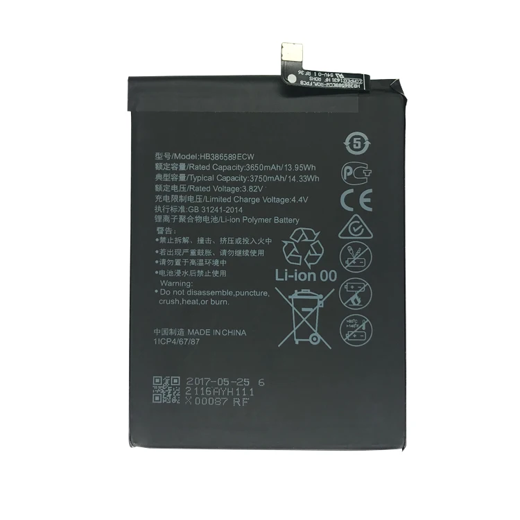 
Battery HB386589ECW for HUAWEI P10 Plus cell phone battery P10plus VKY-AL00 mobile phone battery 