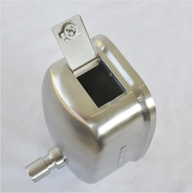 Industrial 1600ml big capacity hotel metal stainless steel lockable refillable hanging shampoo foam soap dispenser