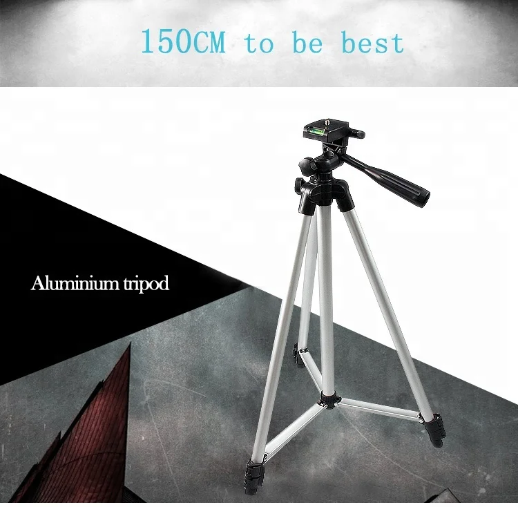
150cm length flexible lightweight aluminum tripod with factory price 