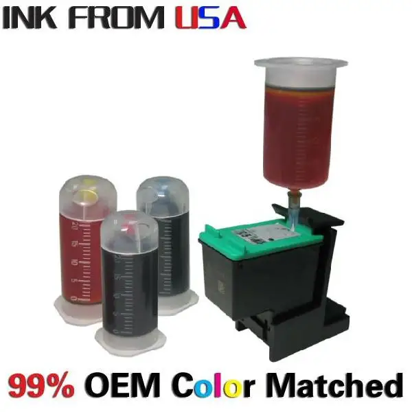 Refill for HP60 HP61 HP62 HP63 color ink cartridge