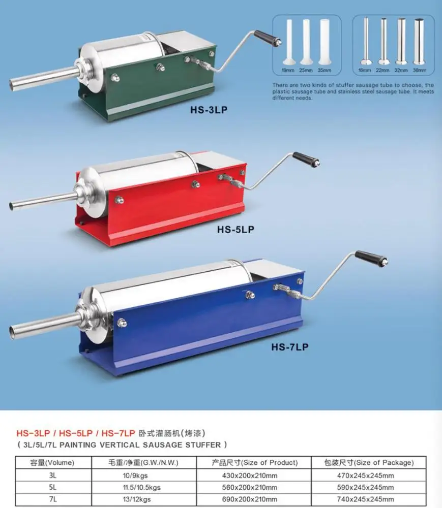 Вертикальный Электрический автоматический колбасный шприц из нержавеющей стали для ресторана и дома, 110 В, 220 В