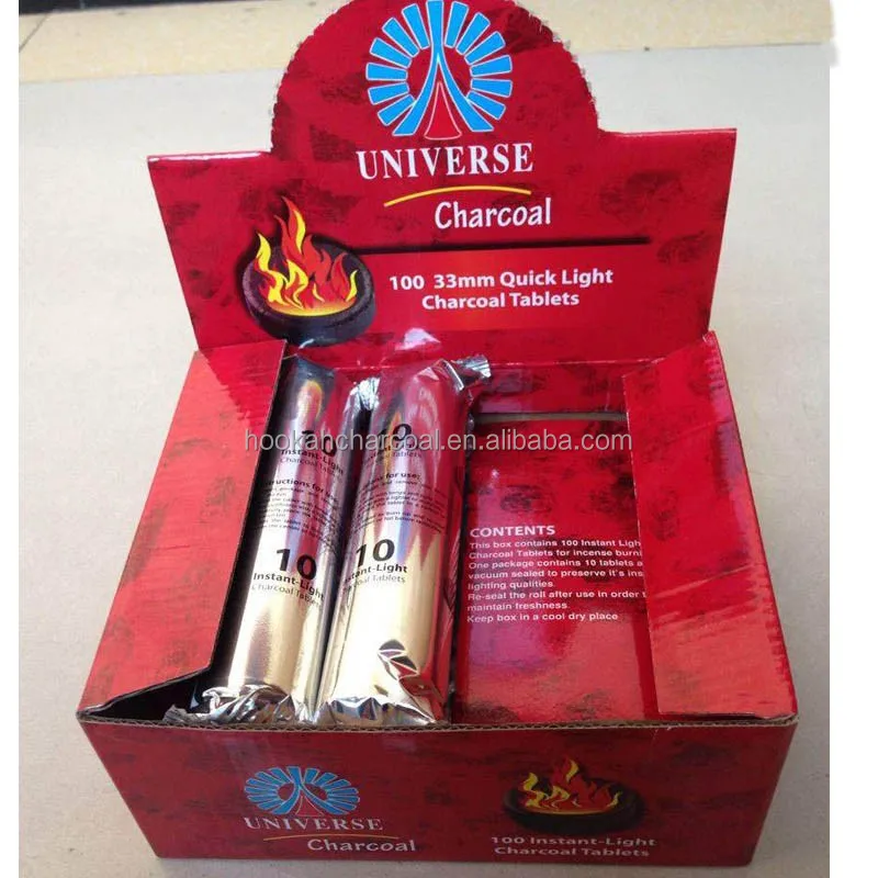 Wholesale No Smoke Charcoal OEM Round Shape Coconut Shisha Hookah Charcoal