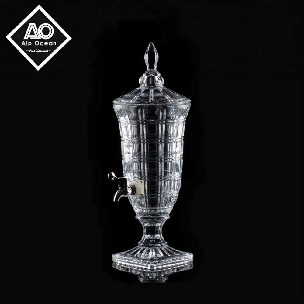 Высококачественный диспенсер из стекла на 2 л, стеклянный диспенсер для воды с краном от АО Fine Glassware