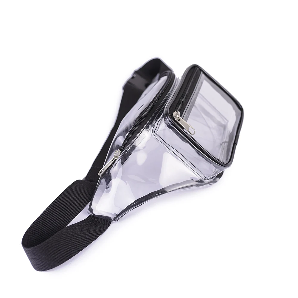 Оптовая продажа, индивидуальная прозрачная поясная сумка из ПВХ