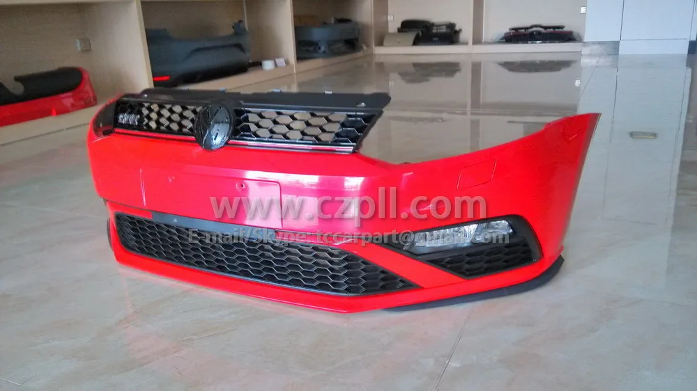 Передний бампер для POLO 2010 - 2014 - 2016 UPGRADE GTI 6R0 807 221 / 217 6C0 807 217 / 221