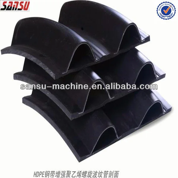 steel strengthen 300-3000mm PE corrugated pipe production line