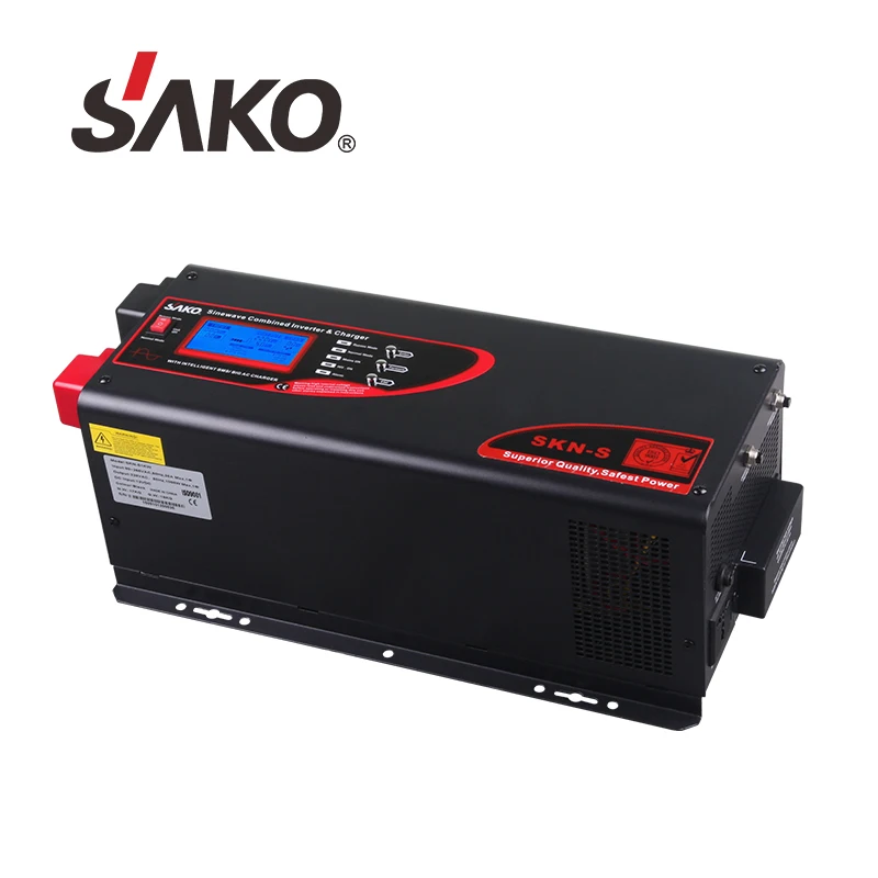SAKO домашние инверторы Упс 5KW 48V Высокое качество Выход 230V производитель двойной 7 дней дома по ограничению на использование опасных материалов в производстве электрического и электронного оборудования Синусоидальная волна инвертирующий усилитель SKN