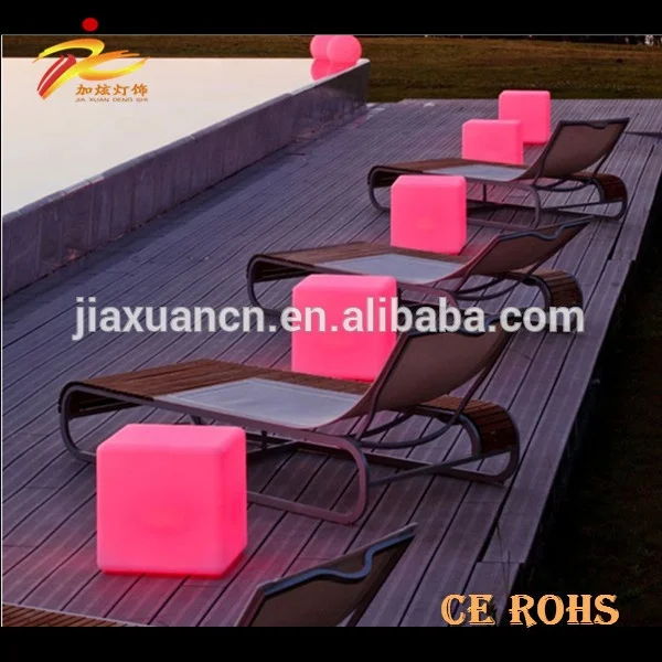original plastic hollow plastic cube garden table/60cm diameter garden table