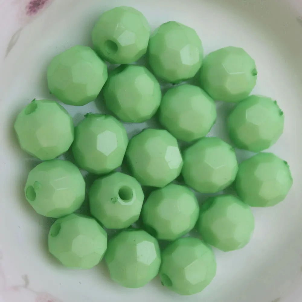 Wholesale Mixed Bubblegum Color Acrylic Faceted Round Beads 4mm To 20mm Disco Ball Beads