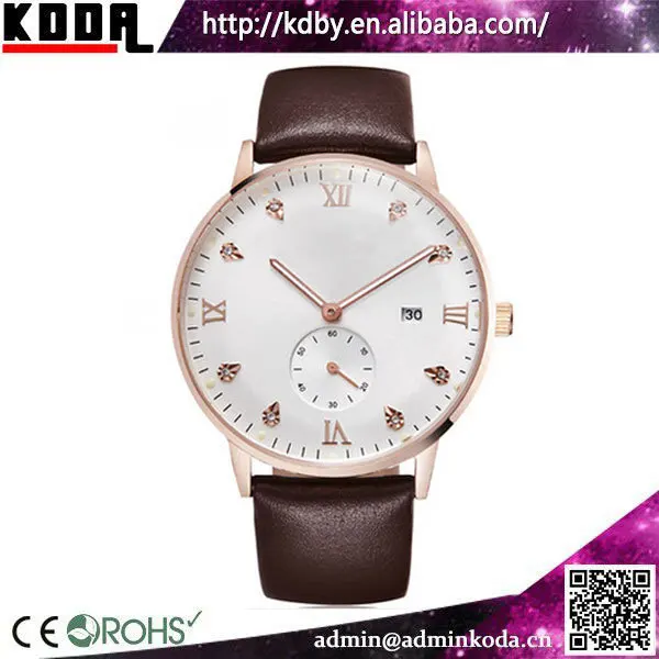 Romanson Leather Relogio Masculino Big Wrist Watches Men Wrist your Logo Custom Luxury Watch Men