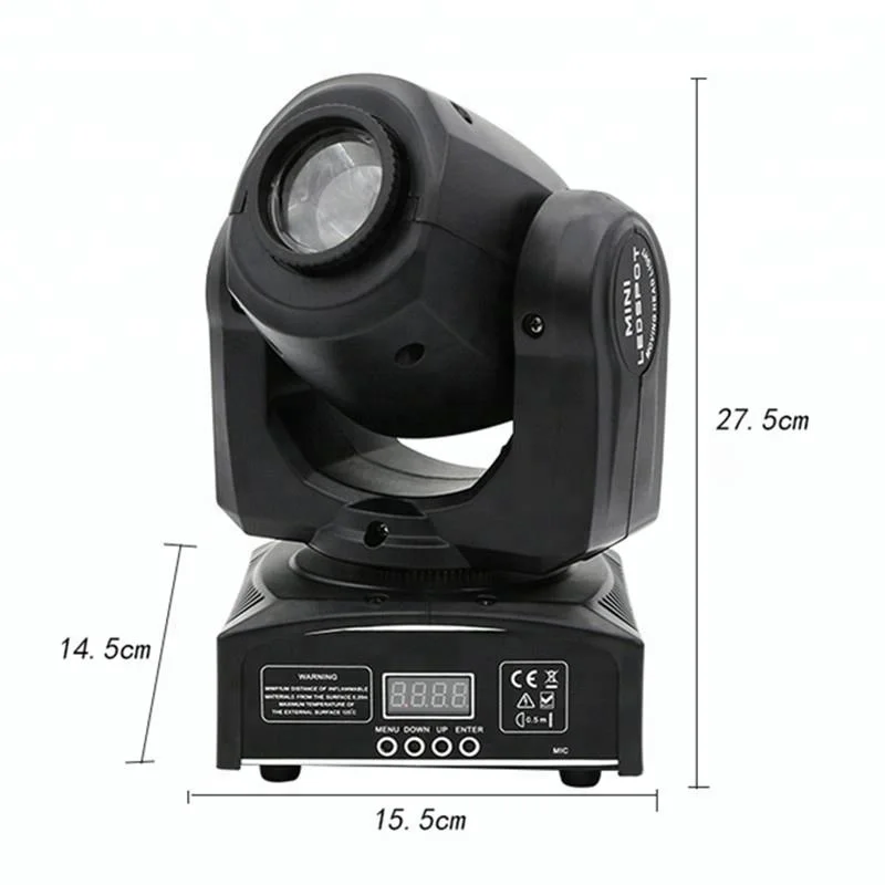 60W Mini LED DMX gobo Spot Light Club DJ Stage Lighting Party Moving heads Light