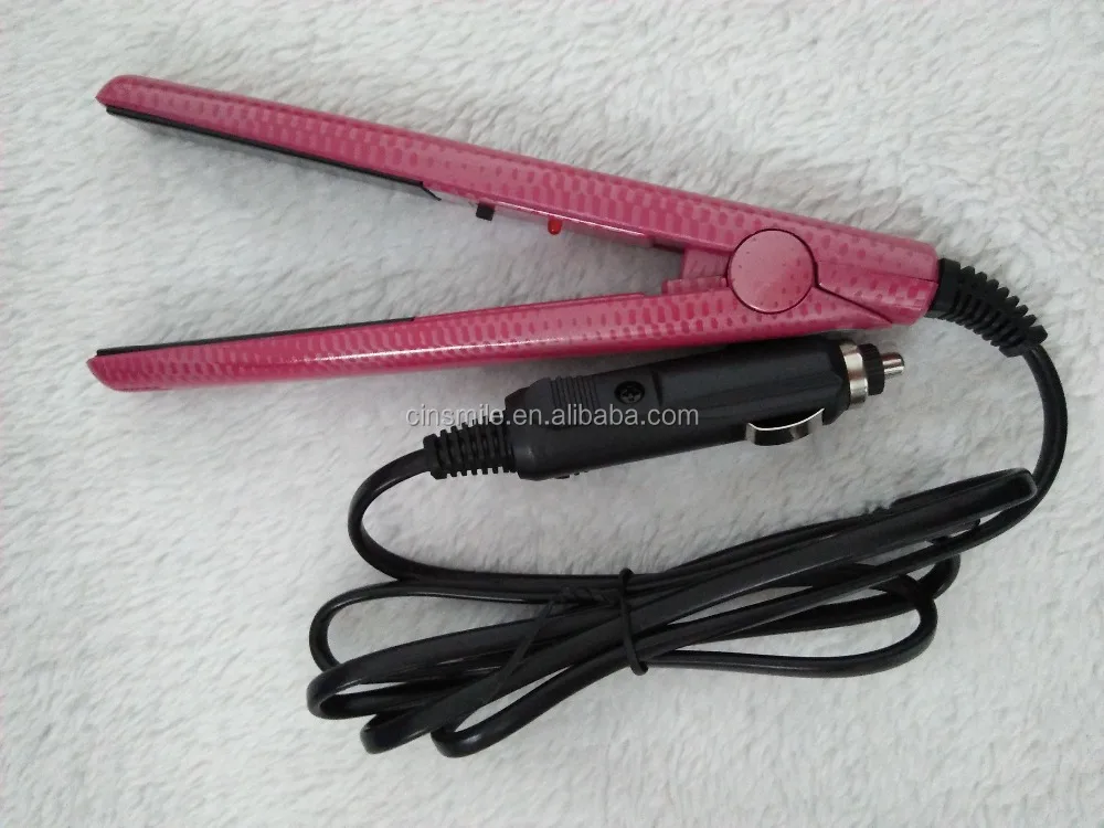 Hot sale mini car-charger hair straightener use in the car