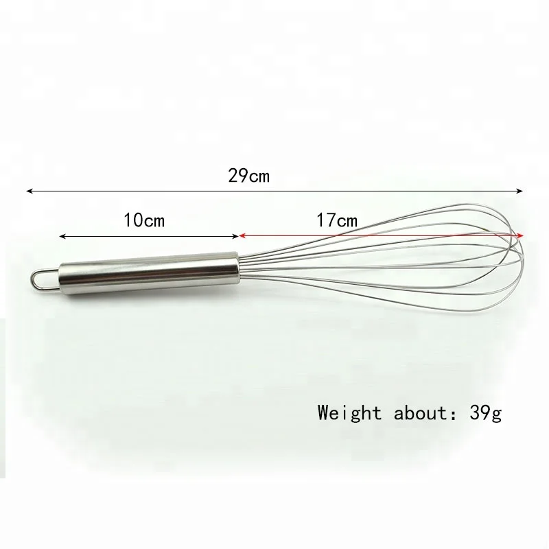 
12' Trade Assurance Egg Beater Stainless Steel Egg Whisk 