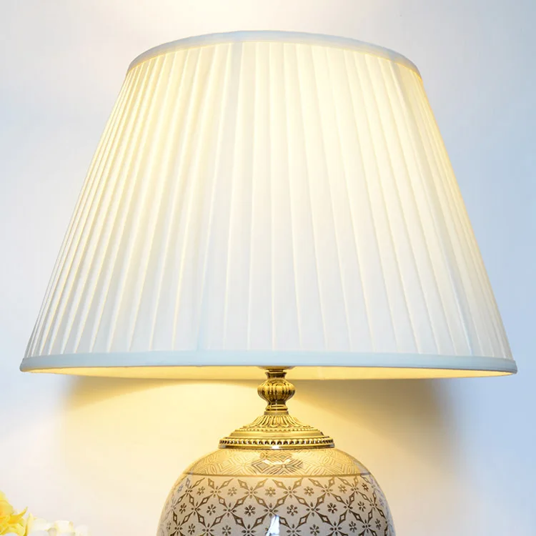 Antique European Indian Italian style small table lamp home goods lamp covers shades for table lamps