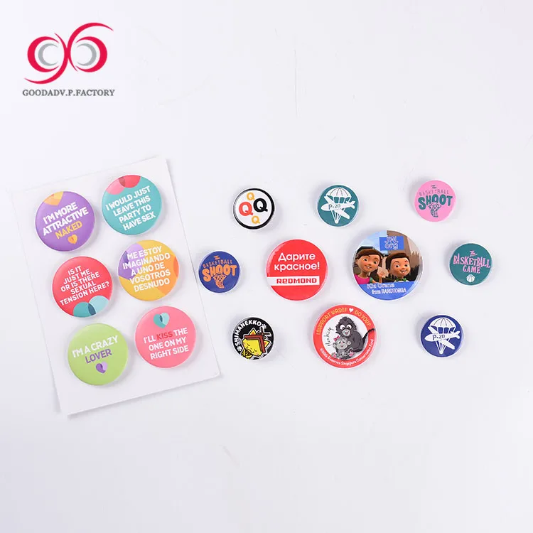 Fashion mental  pin button badge guangzhou blazer badges custom design badge with safe pin for children