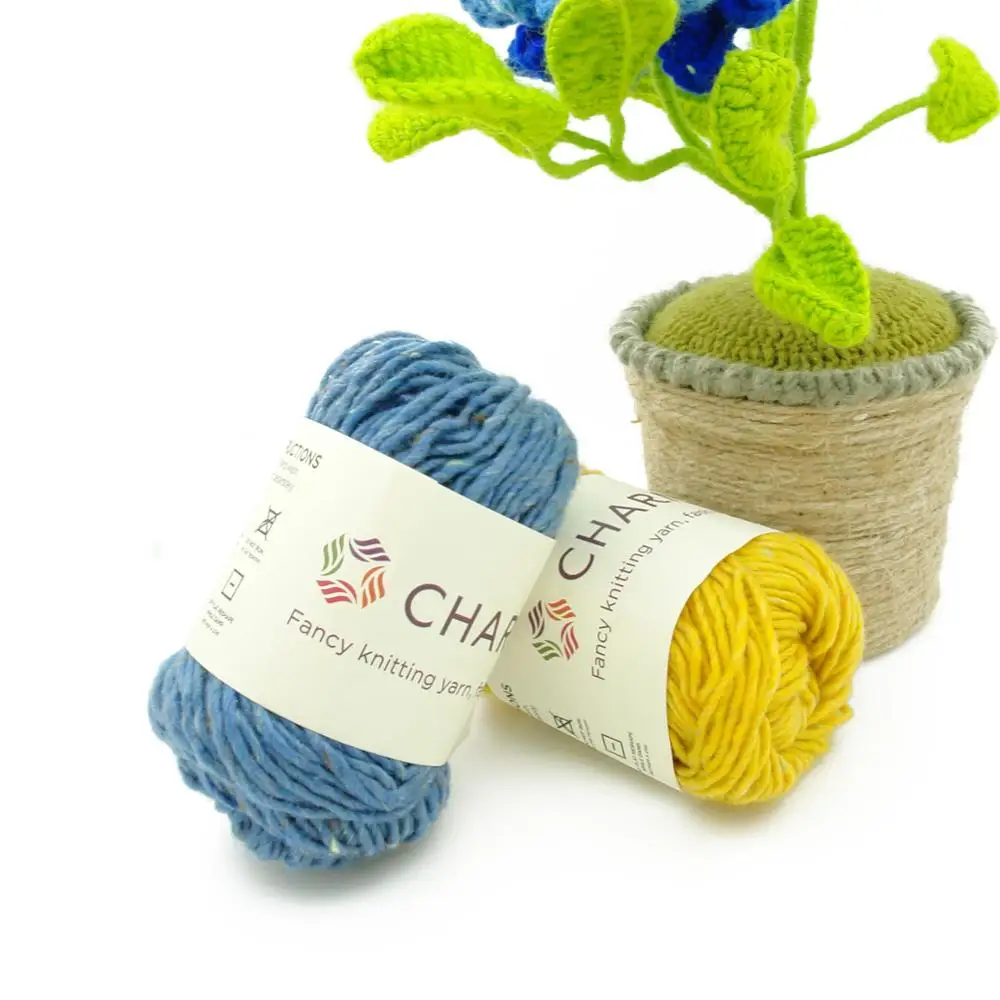 Charmkey необычная пряжа для вязания, акриловая полиэфирная смешанная пряжа, меланжевая пряжа для шарфа