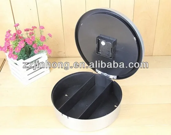plastic hidden safe wall clock 10ich for SECRET STASH JEWELLERY MONEY