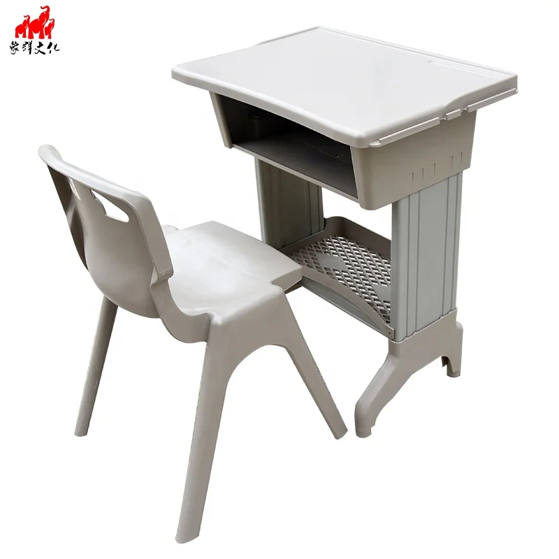 
quality school table and chair set for primary school with hang bag kids single double table 