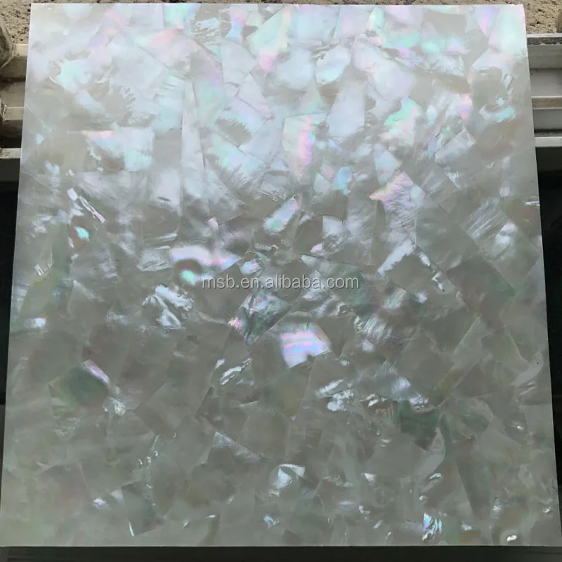 Large Size Whitelip Mother of Pearl Shell Veneer Sheet, 300*300mm Mother of pearl Inlay Material